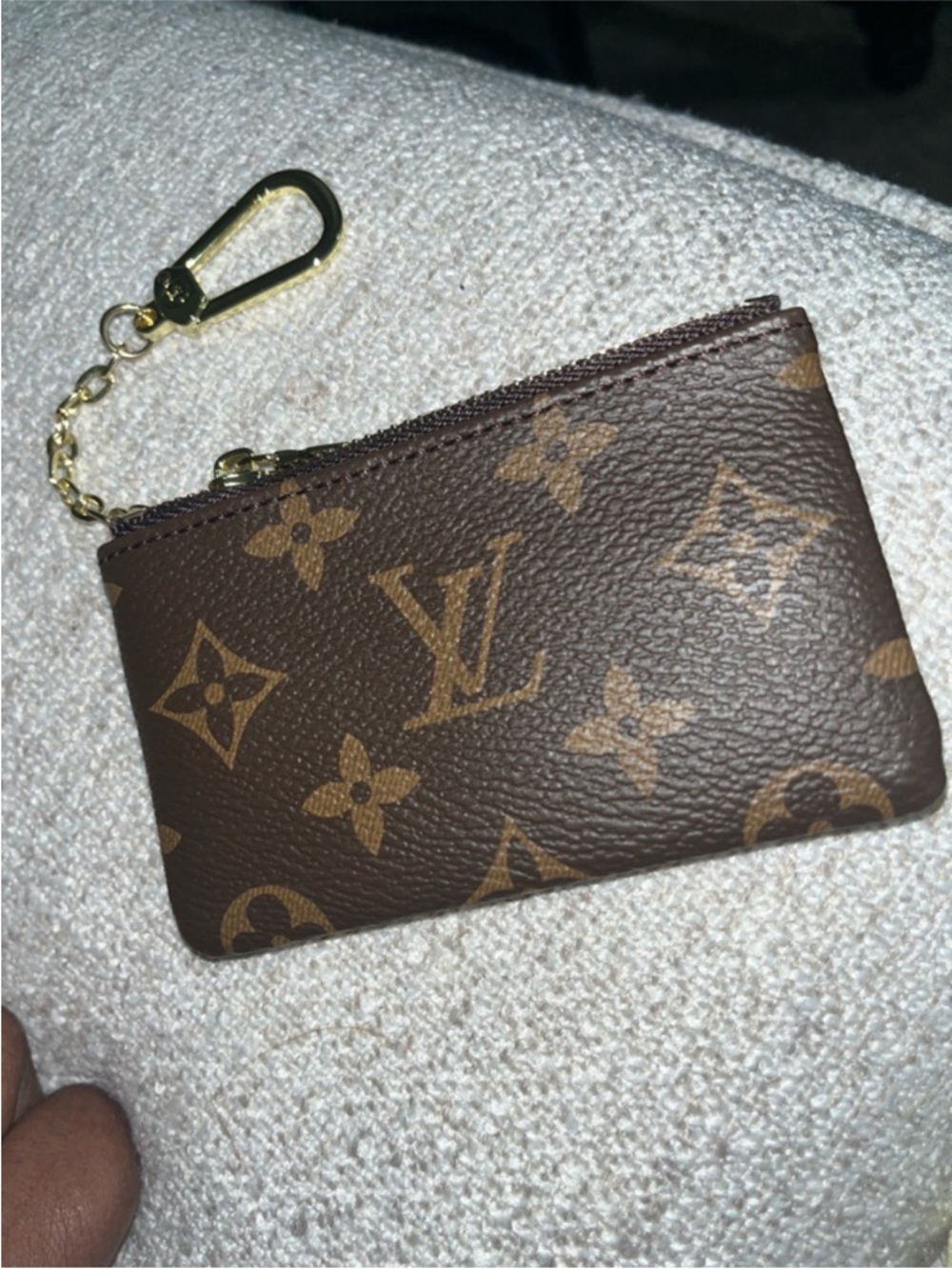 Cute fashion Monogram Canvas Key & Card Holder in Brown ONLY BLACK AVAILABLE